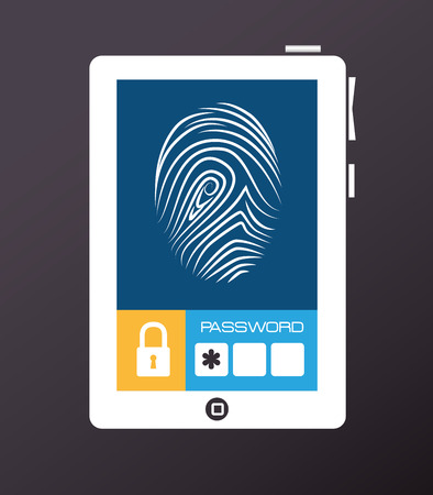 Security design over gray background, vector illustration.のイラスト素材