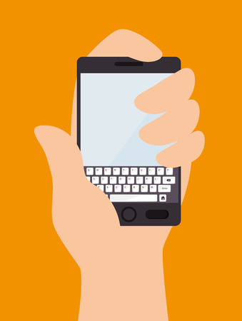 Technology design over yellow background,vector illustration.のイラスト素材