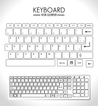 Technology design over white background,vector illustration.のイラスト素材
