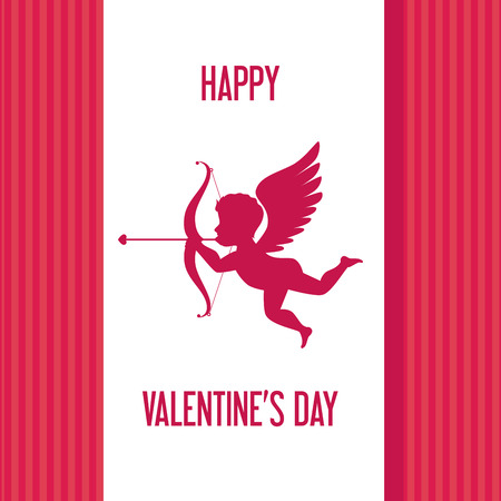 Valentines day design over red background, vector illustration.のイラスト素材