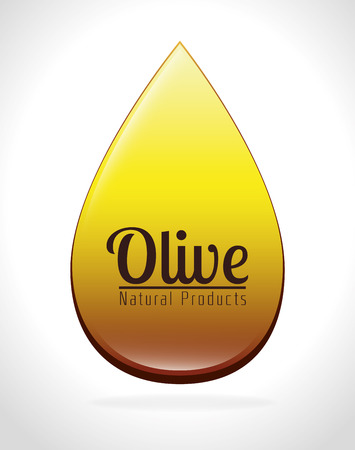 Olive oil over white background, vector illustration.のイラスト素材