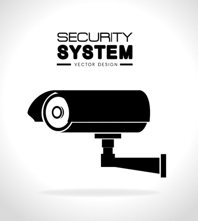 Security design over white background, vector illustration.のイラスト素材