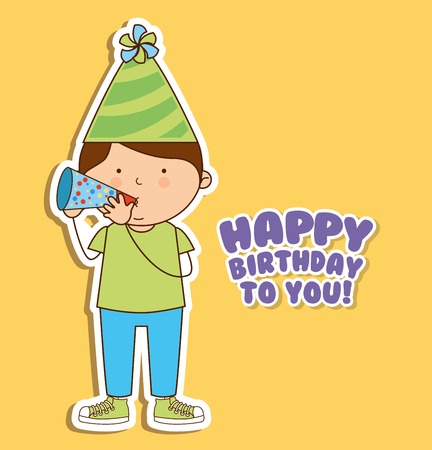 birthday designのイラスト素材