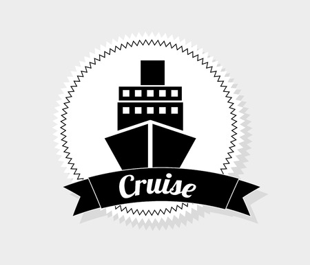 cruise icon design, vector illustration eps10 graphicのイラスト素材