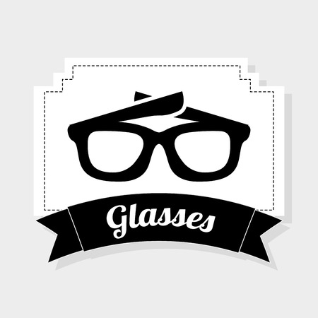 glasses icon design, vector illustration eps10 graphicのイラスト素材