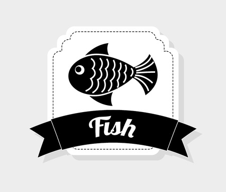 fish icon design, vector illustration eps10 graphicのイラスト素材
