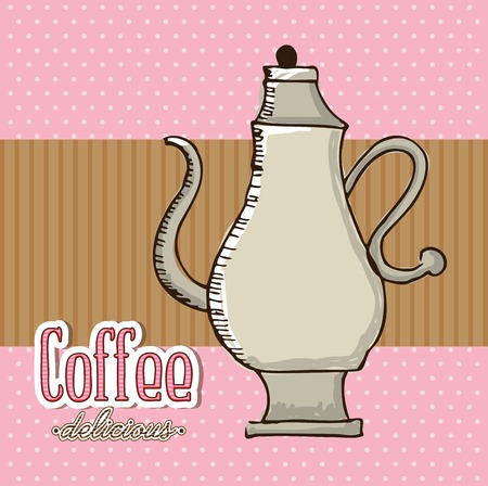 delicious coffee design, vector illustration eps10 graphicのイラスト素材