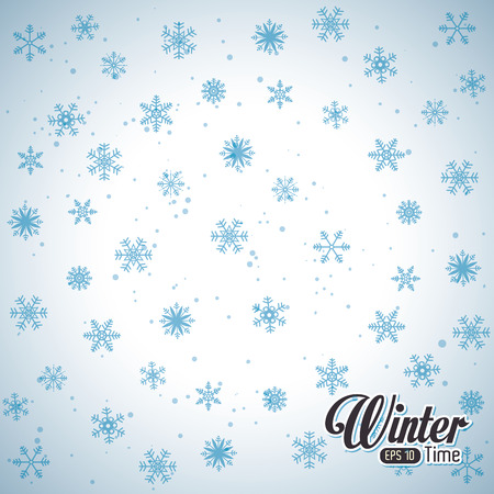 Winter design over white background ,vector illustration.のイラスト素材