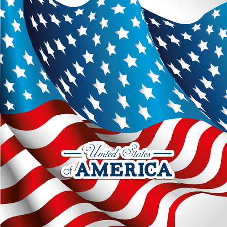 USA design over white background, vector illustration.のイラスト素材