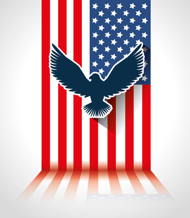 USA design over white background, vector illustration.のイラスト素材