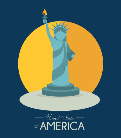 USA design over blue background, vector illustration.のイラスト素材