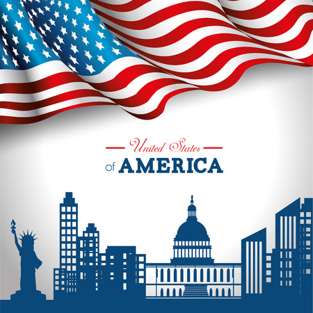 USA design over white background, vector illustration.のイラスト素材
