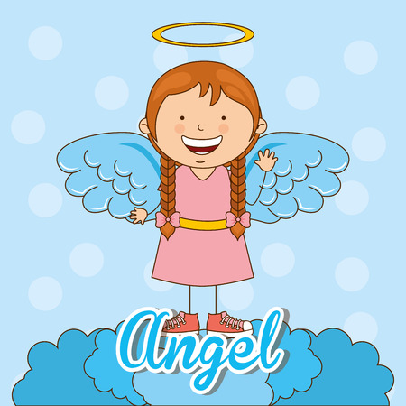cute angel design, vector illustration eps10 graphicのイラスト素材