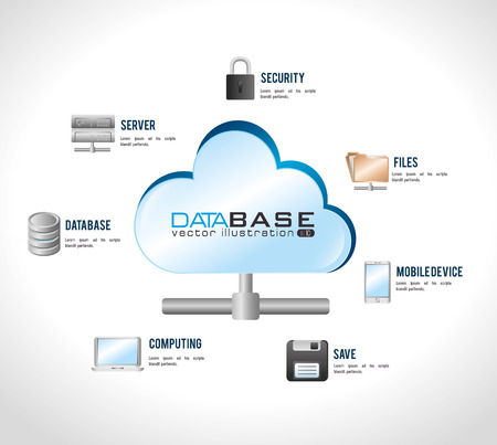 Technology design over white background, vector illustration.のイラスト素材