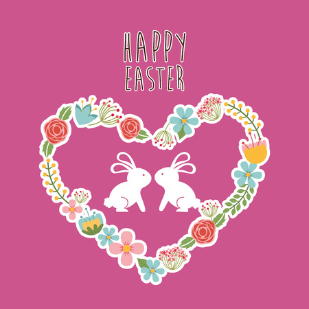 happy easter design, vector illustration eps10 graphicのイラスト素材