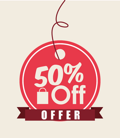 commercial tag design, vector illustration eps10 graphicのイラスト素材