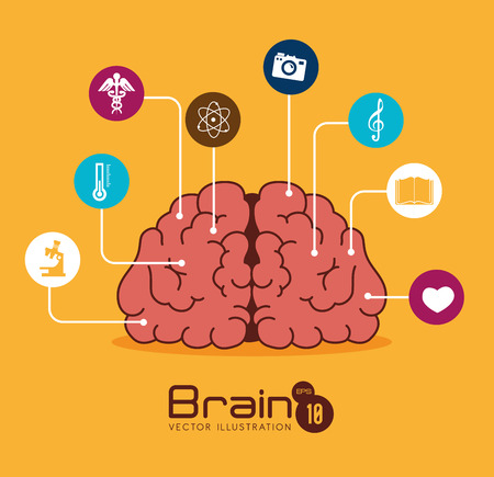 Idea design over yellow background, vector illustration.のイラスト素材