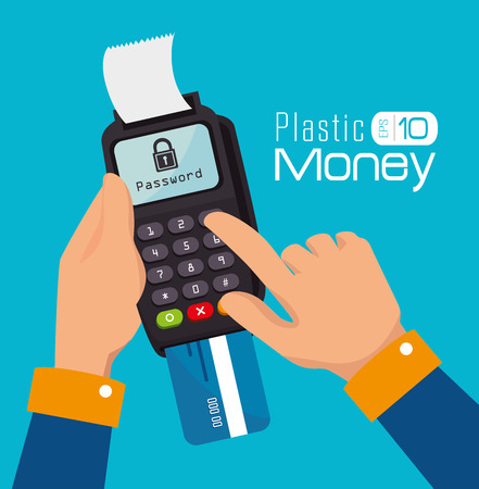 Money design over blue background, vector illustration.のイラスト素材