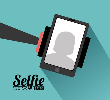 Selfie design, vector illustration.のイラスト素材