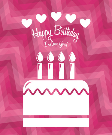 happy birthday design, vector illustration eps10 graphicのイラスト素材