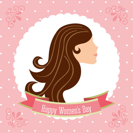 happy womens day design, vector illustration eps10 graphicのイラスト素材
