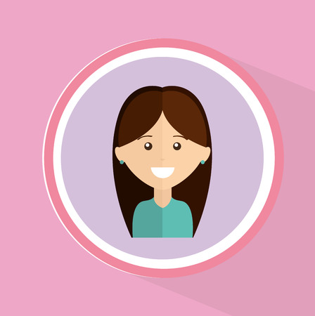 beautiful woman design, vector illustration eps10 graphicのイラスト素材