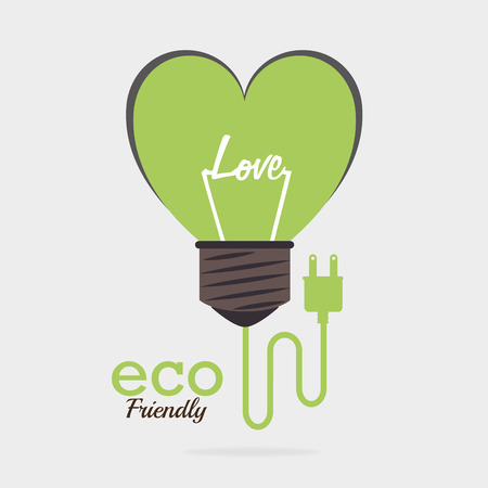 Ecology design over white background, vector illustration.のイラスト素材