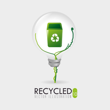 Ecology design over white background, vector illustration.のイラスト素材