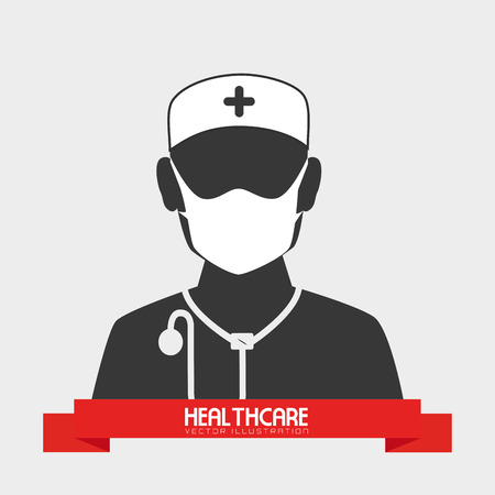 Medical design over white background, vector illustration.のイラスト素材