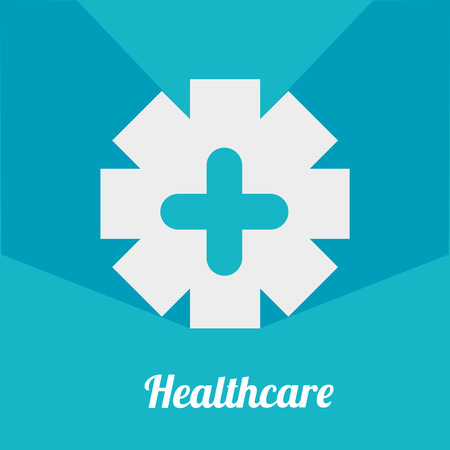 Medical design over blue background, vector illustration.のイラスト素材