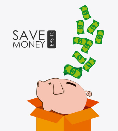 Money design over white background, vector illustration.のイラスト素材