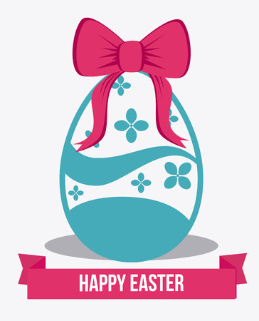 Happy easter card design, vector illustration.のイラスト素材