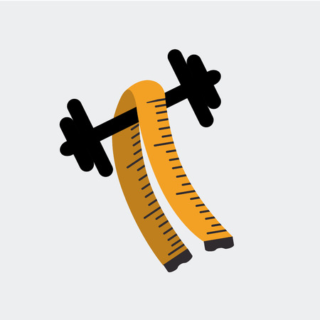 Fitness design over white background, vector illustration.のイラスト素材