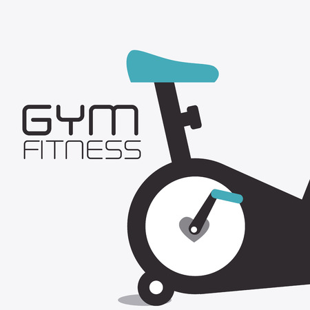 Fitness design over white background, vector illustration.のイラスト素材