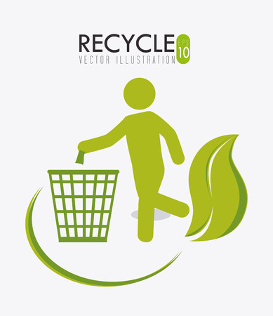 Ecology design over white background, vector illustration.のイラスト素材