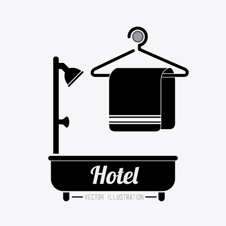 Hotel design over white background, vector illustration.のイラスト素材