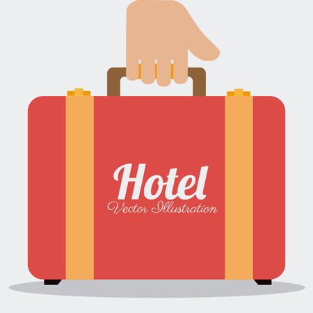 Hotel design over white background, vector illustration.のイラスト素材