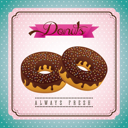 sweet donuts design, vector illustration eps10 graphicのイラスト素材