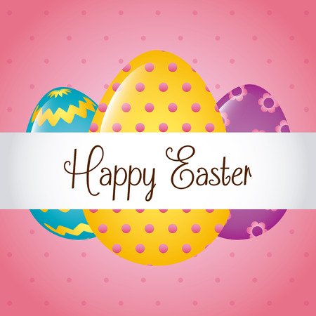 happy easter design, vector illustration eps10 graphicのイラスト素材