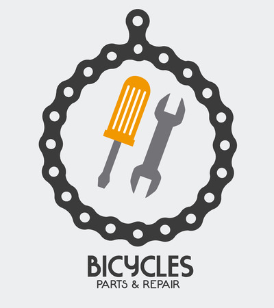 Bike design over white background, vector illustration.のイラスト素材