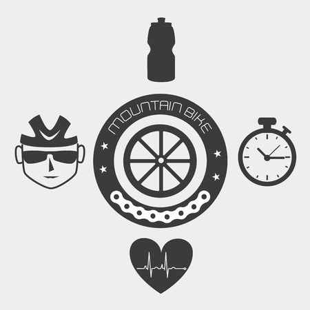 Bike design over white background, vector illustration.のイラスト素材