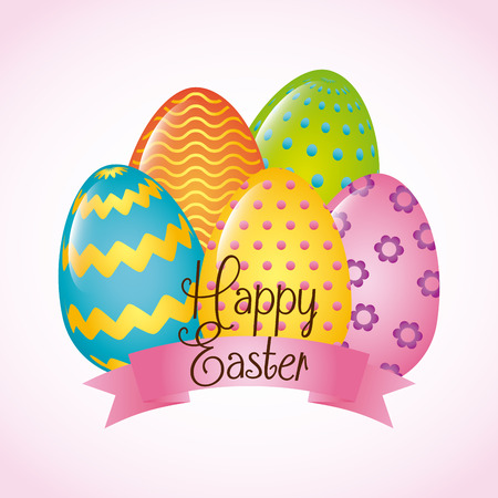 happy easter design, vector illustration eps10 graphicのイラスト素材