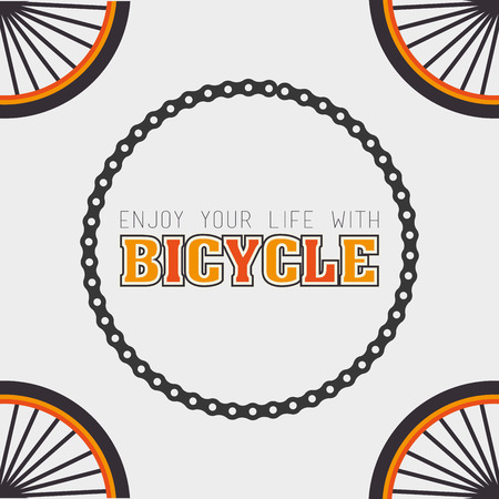 Bike design over white background, vector illustration.のイラスト素材