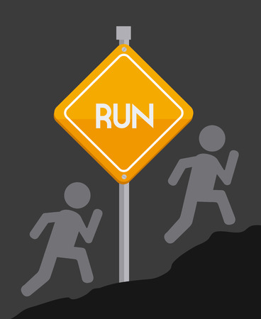 Sport design over black background ,vector illustration.のイラスト素材