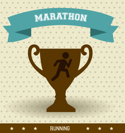Sport design over beige background ,vector illustration.のイラスト素材
