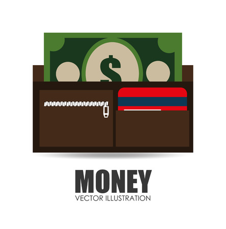 Money design over white backgroundのイラスト素材