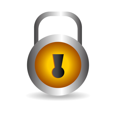 Security lock design over white backgroundのイラスト素材
