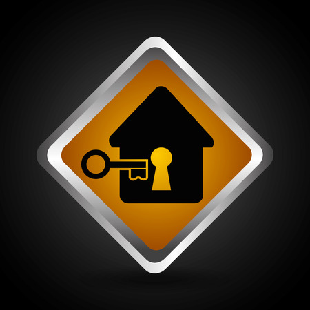 Security key design over black backgroundのイラスト素材