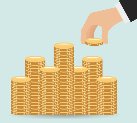money icon design, vector illustration のイラスト素材