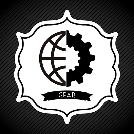 gear icon design, vector illustrationのイラスト素材